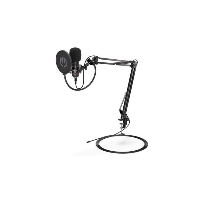Mikrofon Endorfy Solum USB kondenzatorski, kardioid, z boom arm stojalom, pop filtrom, črn 2