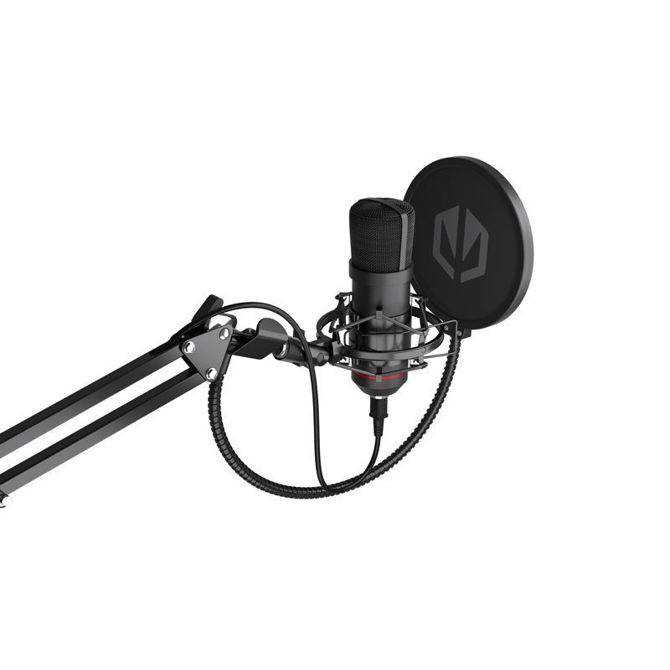 Mikrofon Endorfy Solum USB kondenzatorski, kardioid, z boom arm stojalom, pop filtrom, črn 6