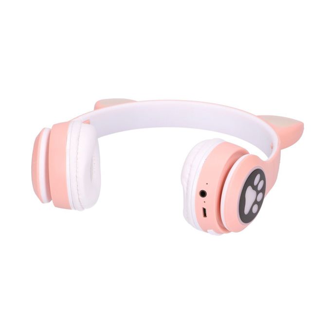 Brezžične slušalke Extralink Kids Cat-Ear Wireless Headphones, Bluetooth 5.0, RGB Lighting, roza 3