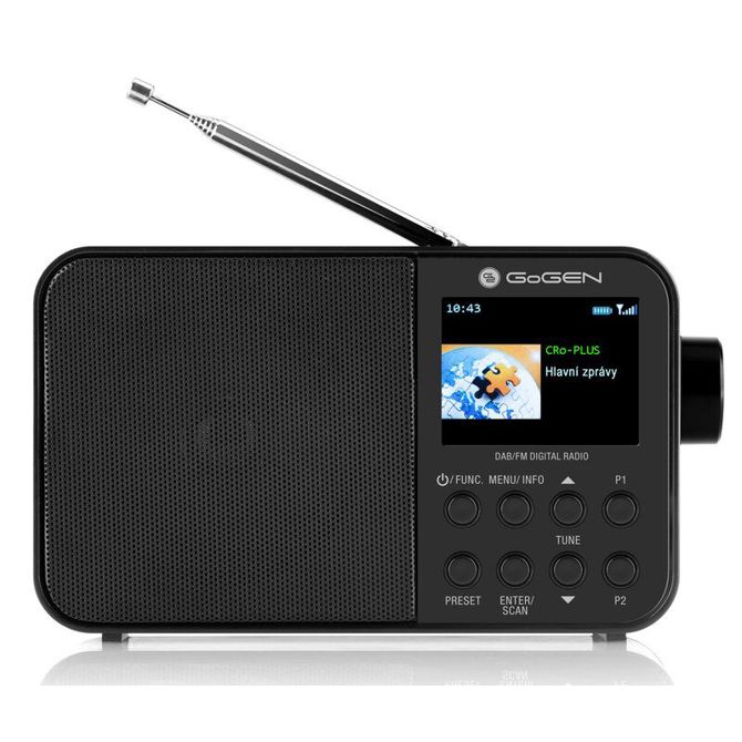 Radio GoGen GOGDAB500BTC, DAB+ DAB 500 BT, črn 3