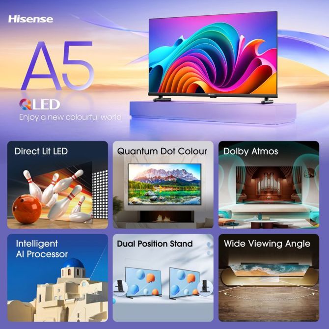 Televizor Hisense QLED TV Smart, 80 cm (32), FHD 1920x1080, 32A59NQ 4