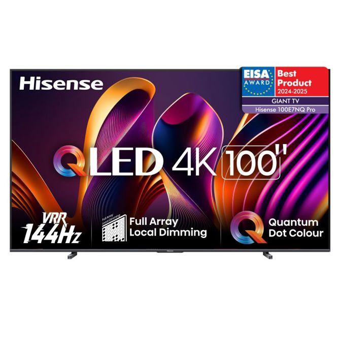 Televizor Hisense 100E7NQ PRO, 254 cm (100˝), 4K Ultra HD Tv, 144 Hz, Smart TV 3