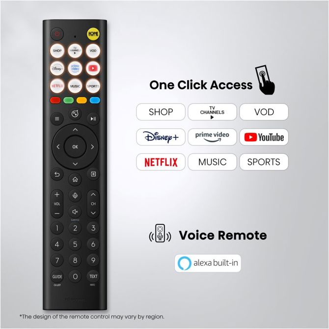 Televizor Hisense 43E7S, 108 cm (43), 4K QLED, Dolby Vision Atmos, VIDAA Smart TV 6
