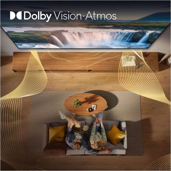 Televizor Hisense 65E7S, 164 cm (65), 4K QLED, Dolby Vision Atmos, VIDAA Smart TV, črne barve 3