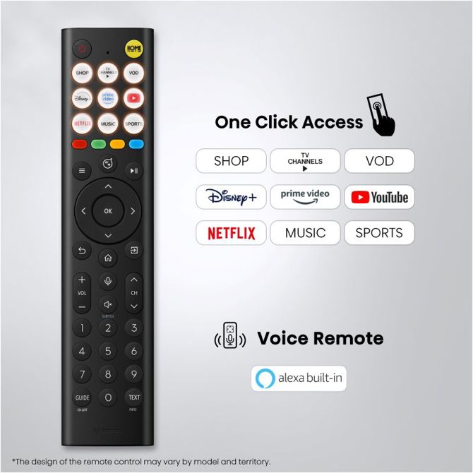 Televizor Hisense 43A6S, 108 cm (43), 4K Ultra HD, Dolby Vision, VIDAA Smart TV, Wi-Fi 5
