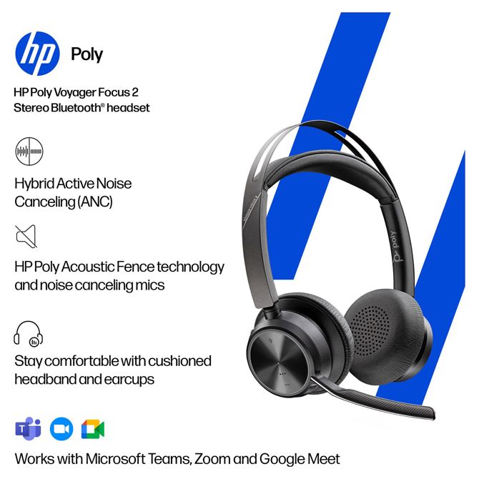 Slušalke HP Poly BT Voyager Focus 2 UC USB-C/A 2