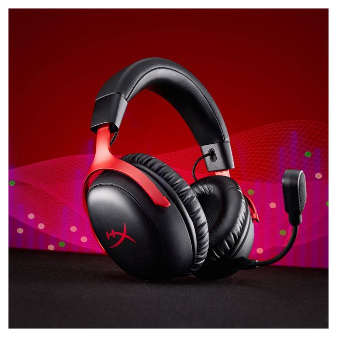 Slušalke HyperX Cloud III S brezžične, Bluetooth 5.3, 120 ur baterije, snemljiv mikrofon, črne 2