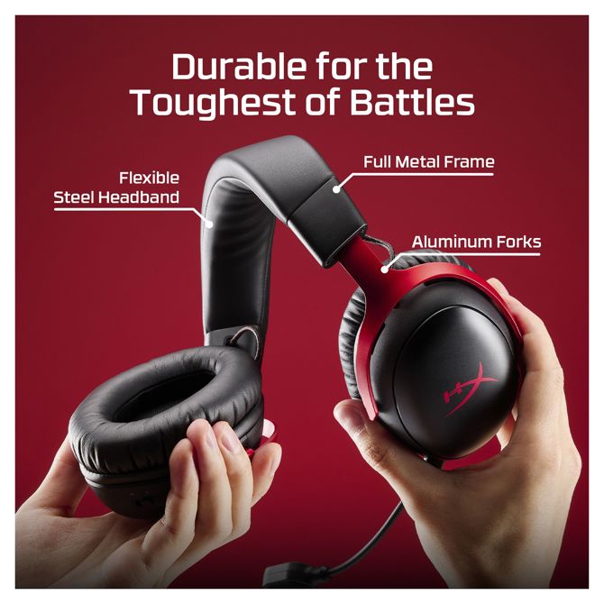 Slušalke HyperX Cloud III S brezžične, Bluetooth 5.3, 120 ur baterije, snemljiv mikrofon, črne 5