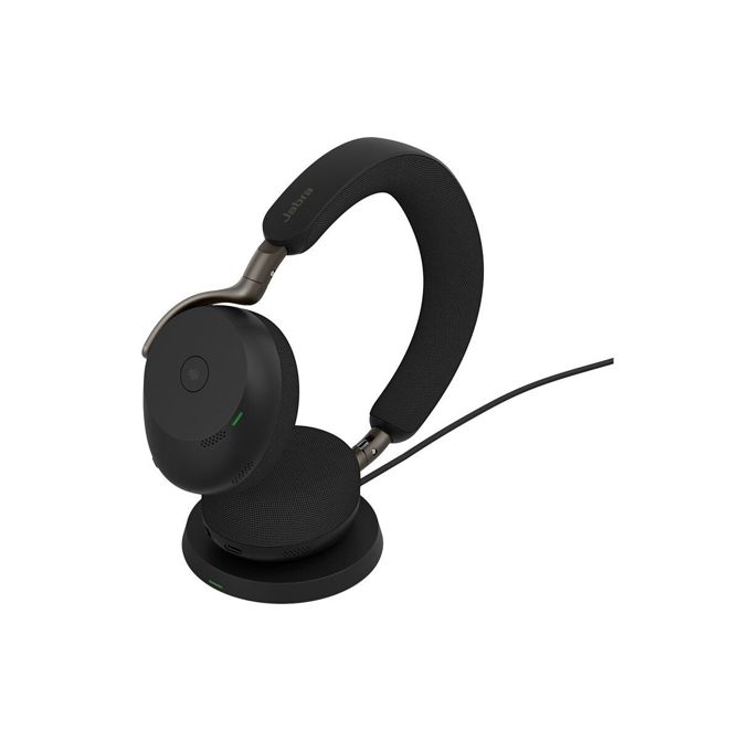 Slušalke Jabra Evolve2 75 MS Link 390c, ANC, brezžično polnjenje, Bluetooth, črne barve 4