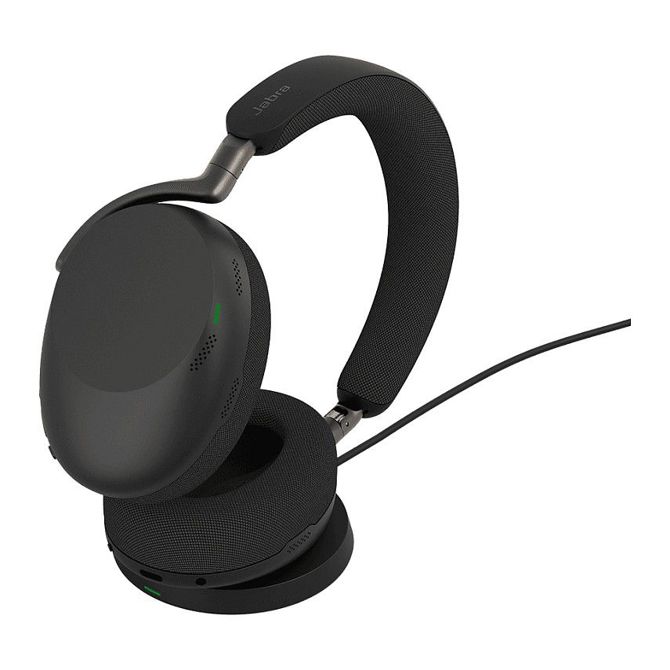 Jabra Evolve3 85 MS + polnilna postaja + Link 390c črne barve 2