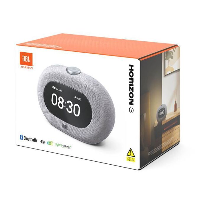 Radio budilka JBL Horizon 3, Bluetooth 5.3, DAB in FM, sive barve 6