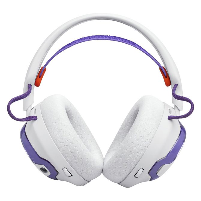 JBL Quantum 650 brezžične igralne slušalke z mikrofonom, bele/vijolične 5
