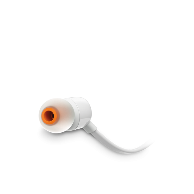 JBL Tune 110 In-ear slušalke z mikrofonom, bele 2