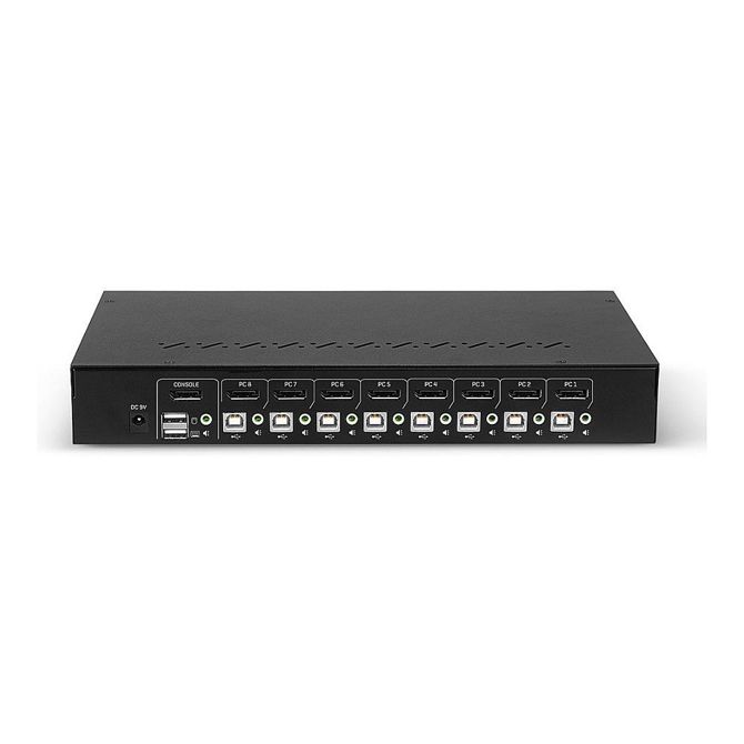 KVM stikalo 8xDisplayPort/Audio/USB Lindy črne barve 4