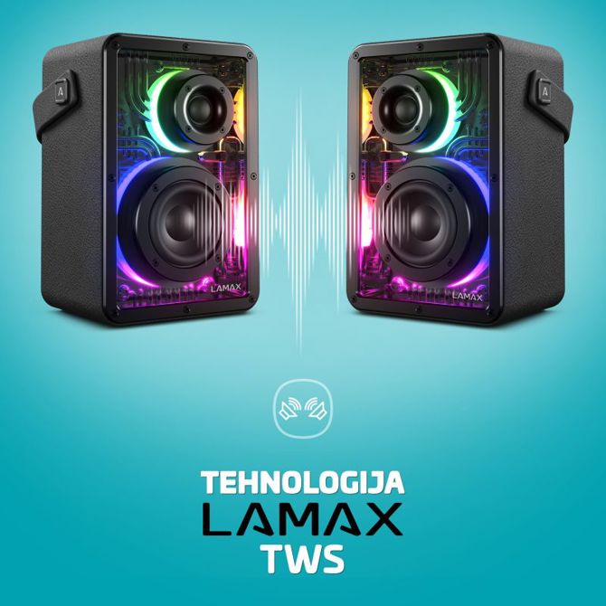 Zvočnik LAMAX CyberWave1, BlueTooth 3