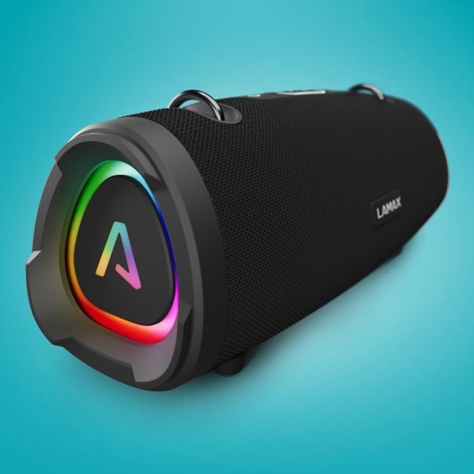 Zvočnik LAMAX Eclipse1, 60 W, Bluetooth 5.3, IPX6 vodoodporen, TWS, LED osvetlitev, 9,5 h baterija, črne barve 2