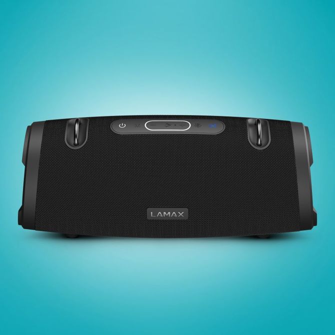 Zvočnik LAMAX Eclipse1, 60 W, Bluetooth 5.3, IPX6 vodoodporen, TWS, LED osvetlitev, 9,5 h baterija, črne barve 3