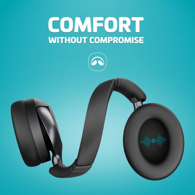 Brezžične ANC slušalke LAMAX HighComfort2 ANC, Bluetooth 5.4, 40 mm pretvorniki, do 57 ur, črne barve 3