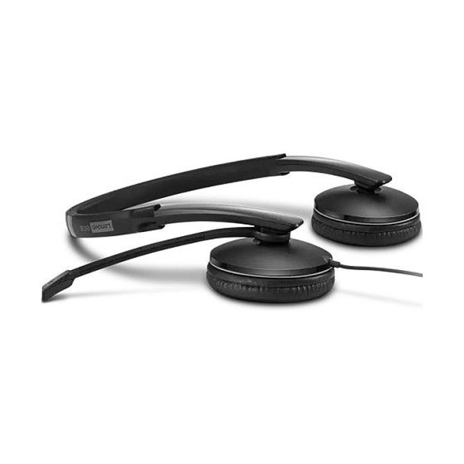 Slušalke Lenovo ANC Gen 2 UC žične, USB-C, naglavni trak, binauralne, vgrajen mikrofon z odpravljanjem šumov 6