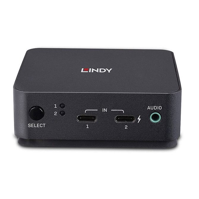 LINDY 2-portno KVM stikalo tipa C, DisplayPort 1.2 2