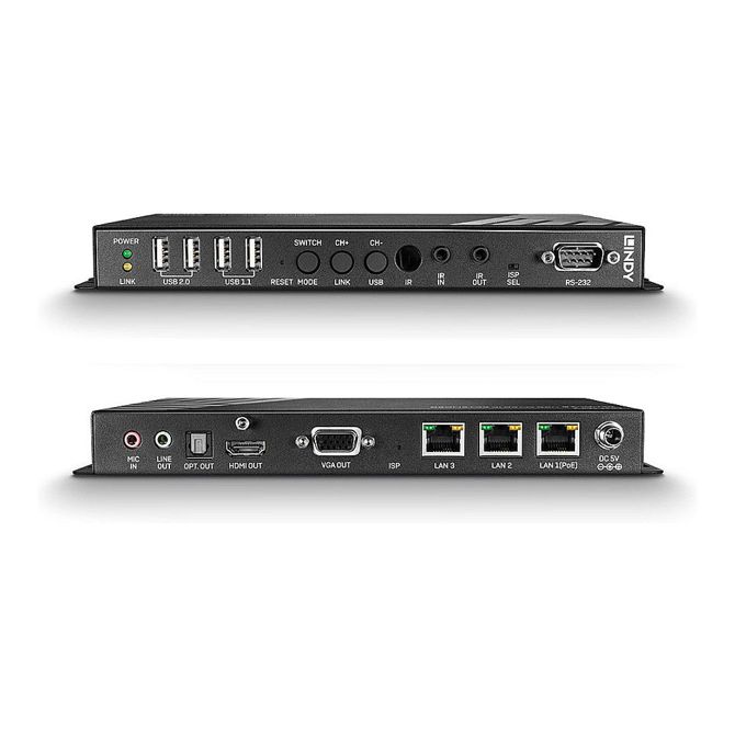 LINDY IP Extender - Sprejemnik 4K HDMI in USB 3