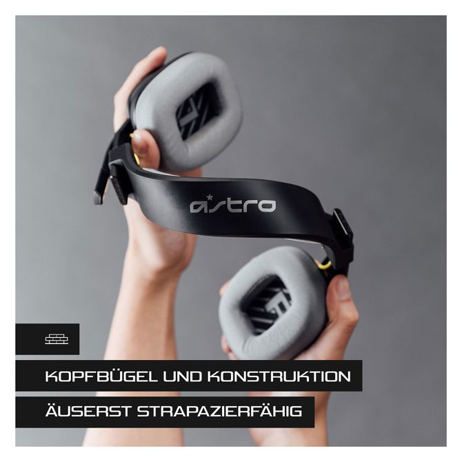 Slušalke Logitech Astro Gaming A10 Gen 2, žične, polne velikosti, 3,5 mm vtičnica, črne 5