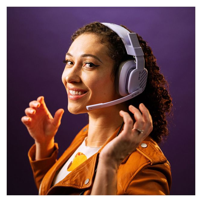 Slušalke Logitech Astro Gaming A10 Gen 2, žične, polne velikosti, 3,5 mm vtičnica, lila 2