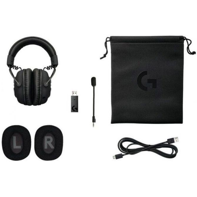 Brezžične slušalke Logitech G X PRO Gaming, 7.1, LightSync, mikrofon Blue VO!CE 4
