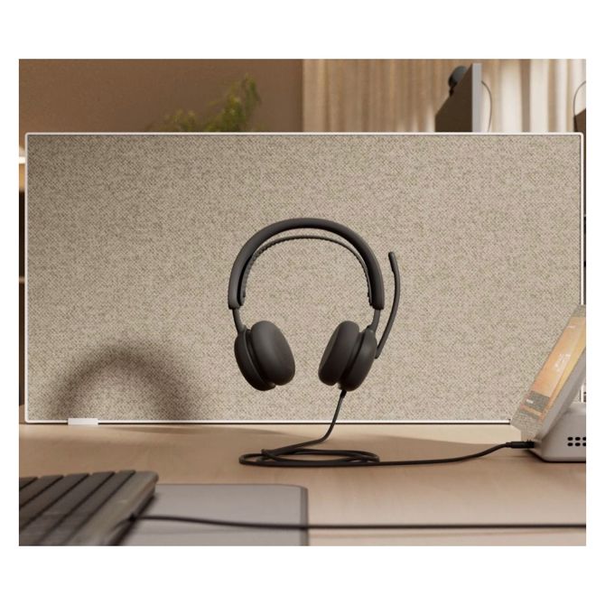 Slušalke z mikrofonom Logitech Zone Wired 2 za poslovno rabo, USB, žične, roza barve 6
