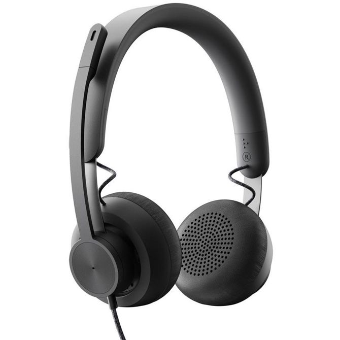 LOGITECH ZONE WIRED UC USB črne slušalke z mikrofonom 2