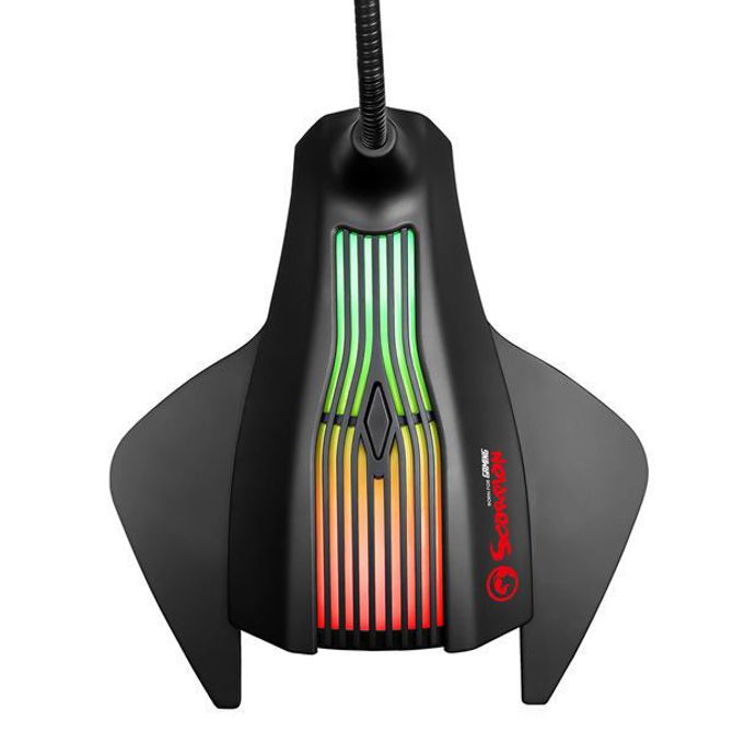 Marvo MIC-01 Game RGB backlight USB črn, mikrofon 3
