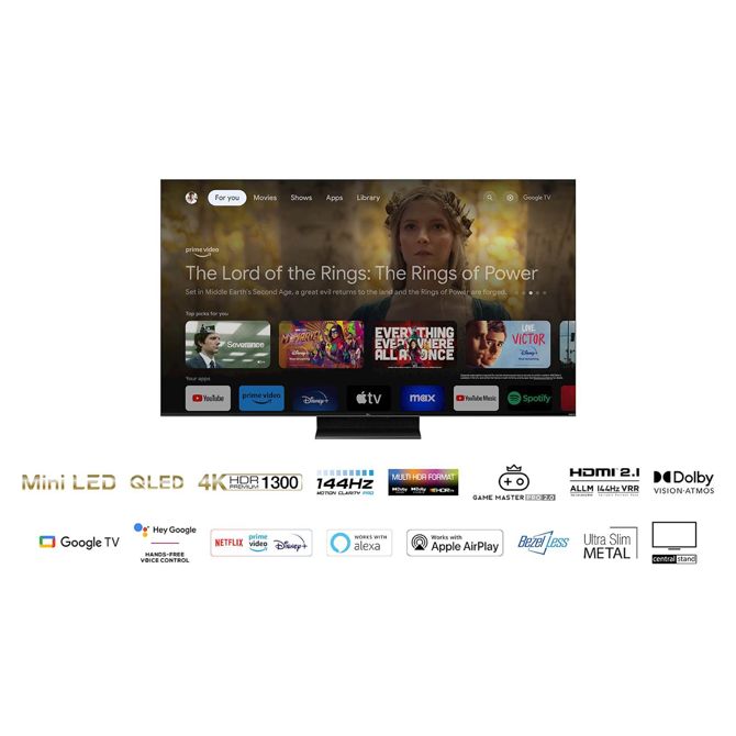 Televizor TCL 65C805, 165 cm (65''), 3840 x 2160 (4K UHD), smart TV, 120 Hz 6