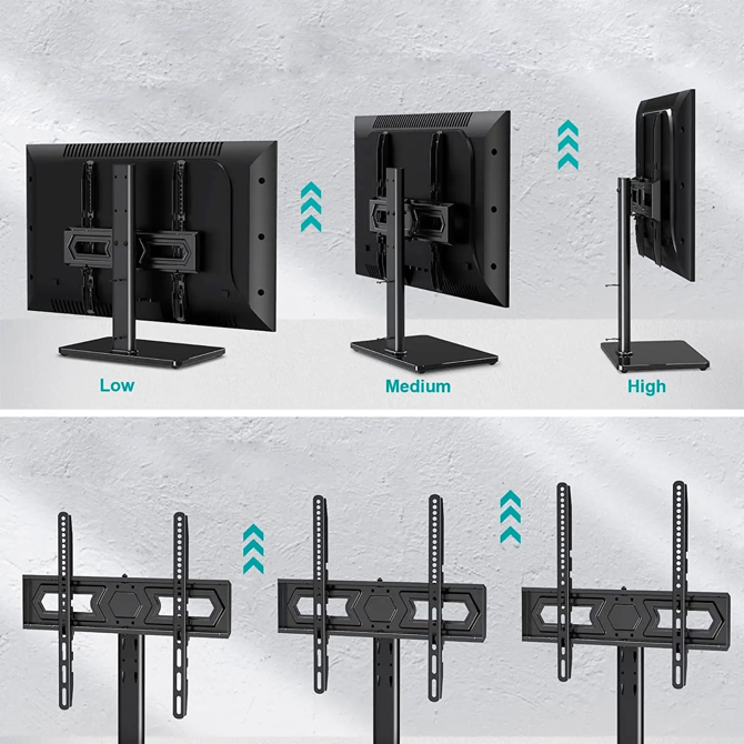 Nosilec TV stojalo CABLETECH UCH022, 27-60, do 60kg, univerzalne TV noge 2