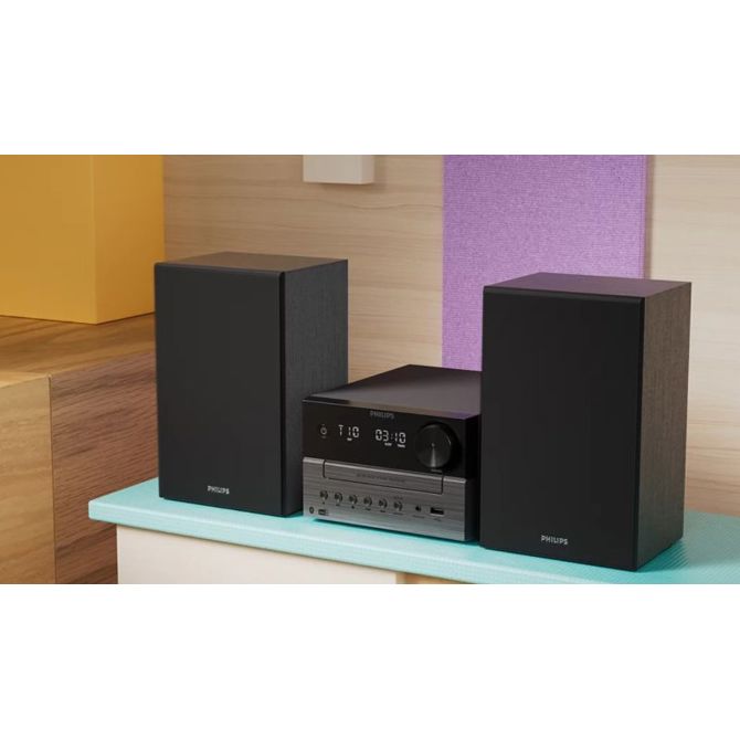 Glasbeni stolp Philips TAM3505M2/12, DAB+, 20 W RMS, Bluetooth 5.4, CD, USB, stereo sistem 3