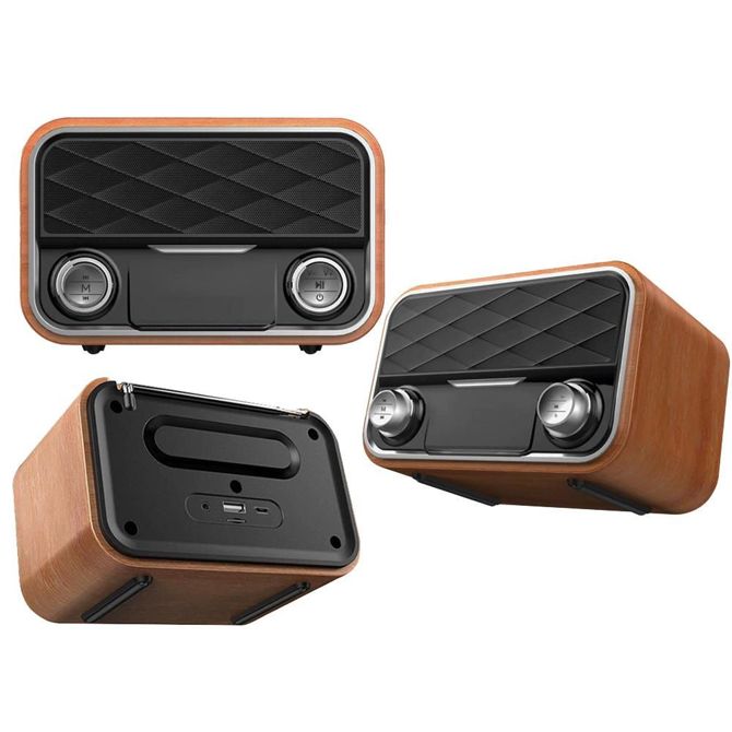 Prenosni akumulatorski 2000mAh bluetooth Verk FM radio USB AUX 6