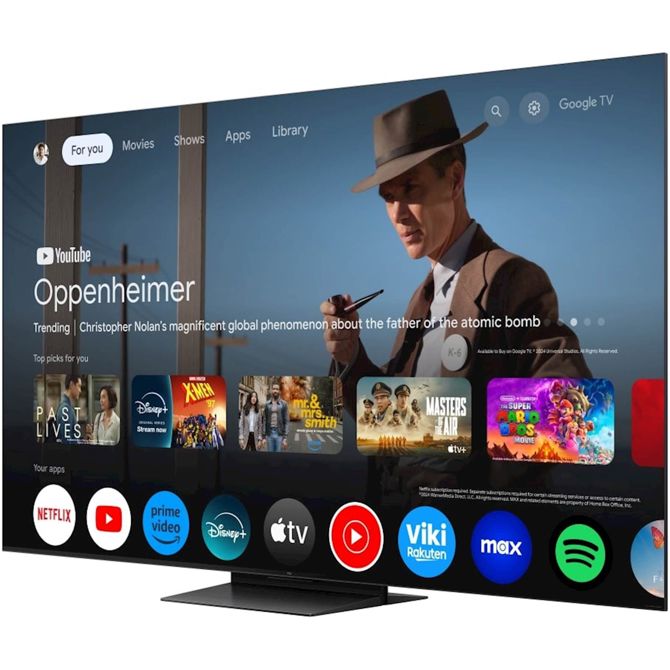 Televizor TCL 65C9K, 164 cm (65), 4K QD-Mini LED, 144 Hz, Google TV, Dolby Atmos 4
