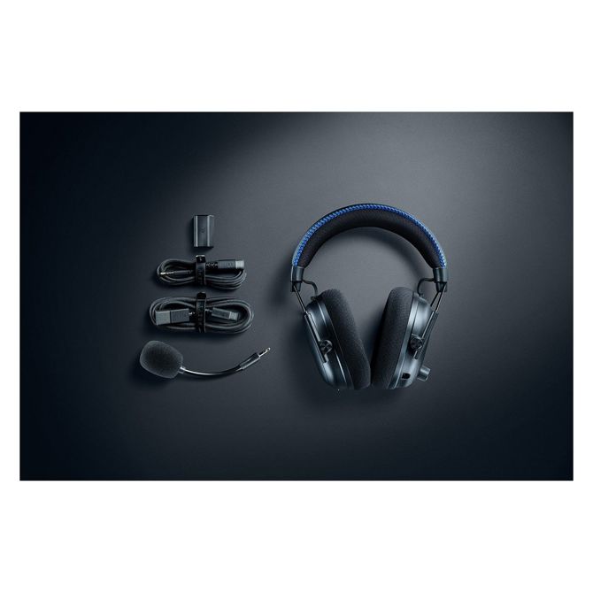 Brezžične gaming slušalke Razer BlackShark V3 Pro za PlayStation, THX Spatial Audio, hibridni ANC, TriForce 50 mm gonilniki, črne 3