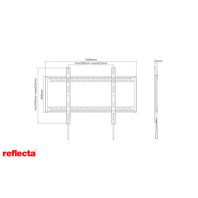 Stenski TV NOSILEC za 60-100 col PLANO Flat 100-9060 3