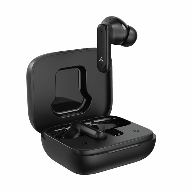 Slušalke  SBOX črne bluetooth z mikrofonom ANC LCD zaslon EB-TWS08-B 4