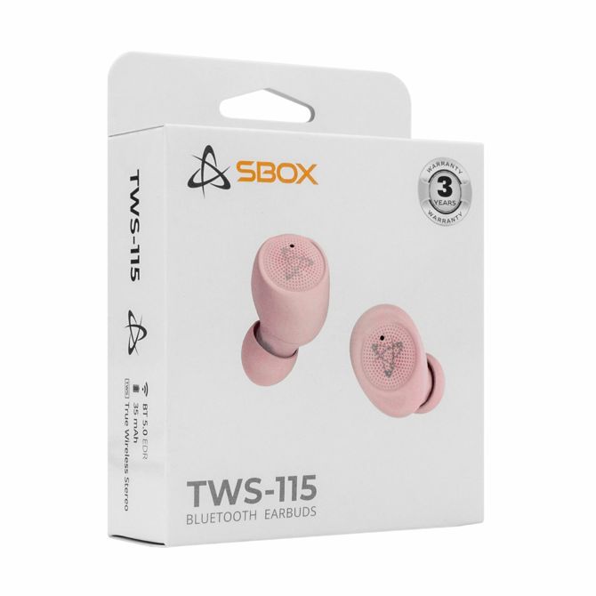 SBOX slušalke roza bluetooth z mikrofonom EB-TWS115 5