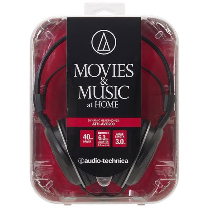 Slušalke Audio-Technica ATH-AVC200, črne 5
