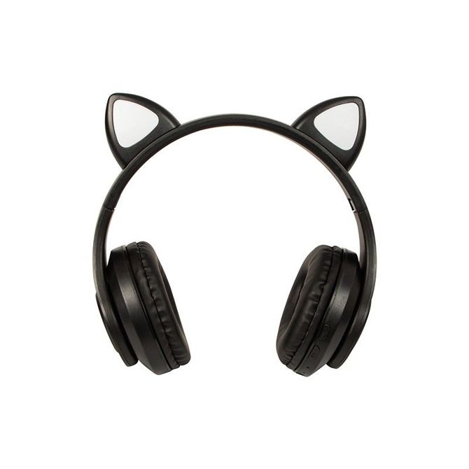 Brezžične slušalke CAT, RGB LED, Bluetooth 5.0, 400 mAh - Črne barve 3