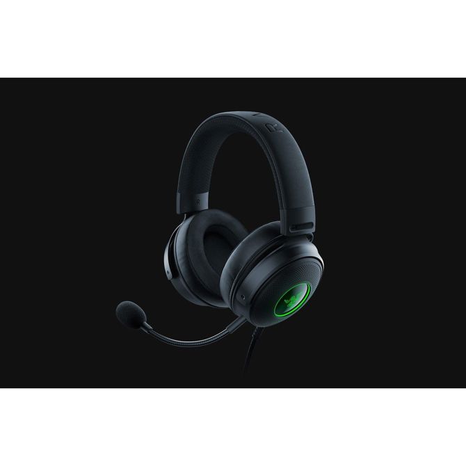 Slušalke Razer Kraken V3 HyperSense haptični zvok, THX 7.1 prostorski zvok, 50 mm TriForce gonilniki, RGB osvetlitev, snemljiv mikrofon 3