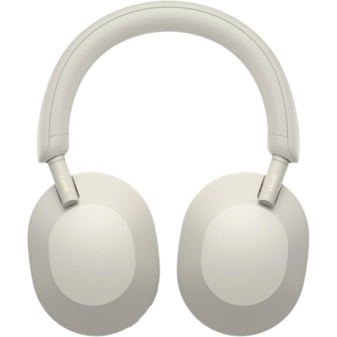 Slušalke  Sony WH-1000XM5S Bluetooth z odpravljanjem šumov in mikrofonom, srebrne barve 2