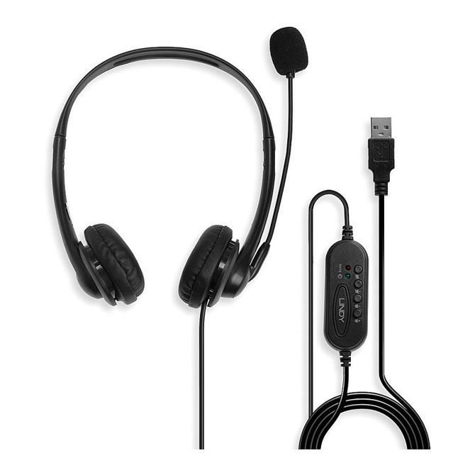Stereo slušalke USB z mikrofonom 2