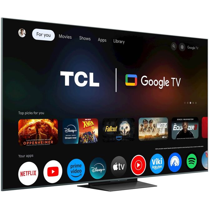 Televizor TCL 75C9K, 189 cm (75), 4K QD-Mini LED, 144 Hz, Google TV, Bang & Olufsen zvok 3