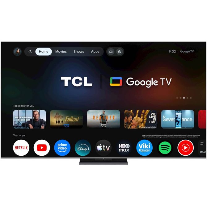 Televizor TCL 65C8L Mini LED, 4K, 144 Hz, Bang & Olufsen zvok, Google TV 5