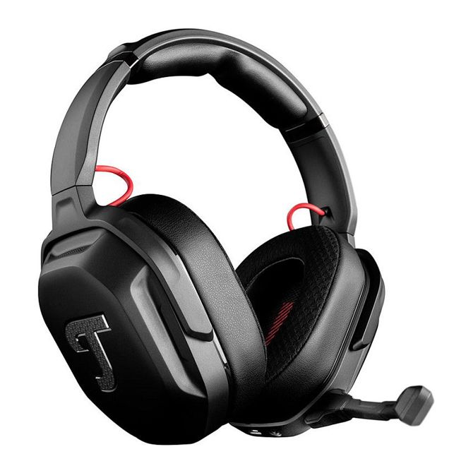 Slušalke Teufel CAGE PRO brezžične Bluetooth igralne z naglavnim ovratnikom, nočno črne barve 2
