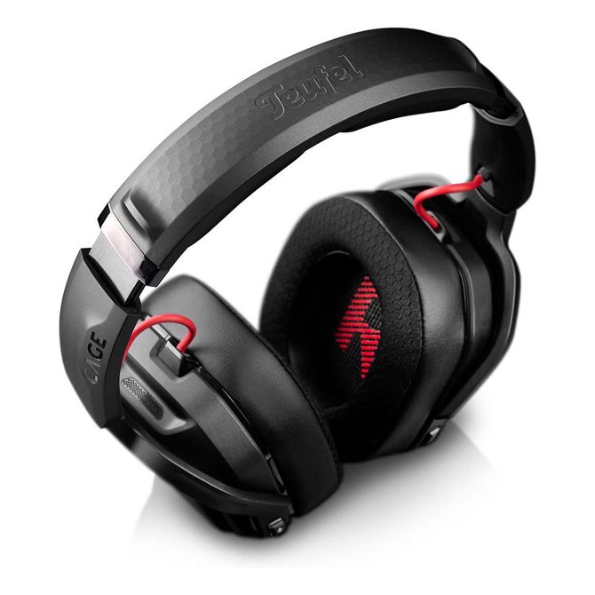 Slušalke Teufel CAGE PRO brezžične Bluetooth igralne z naglavnim ovratnikom, nočno črne barve 5
