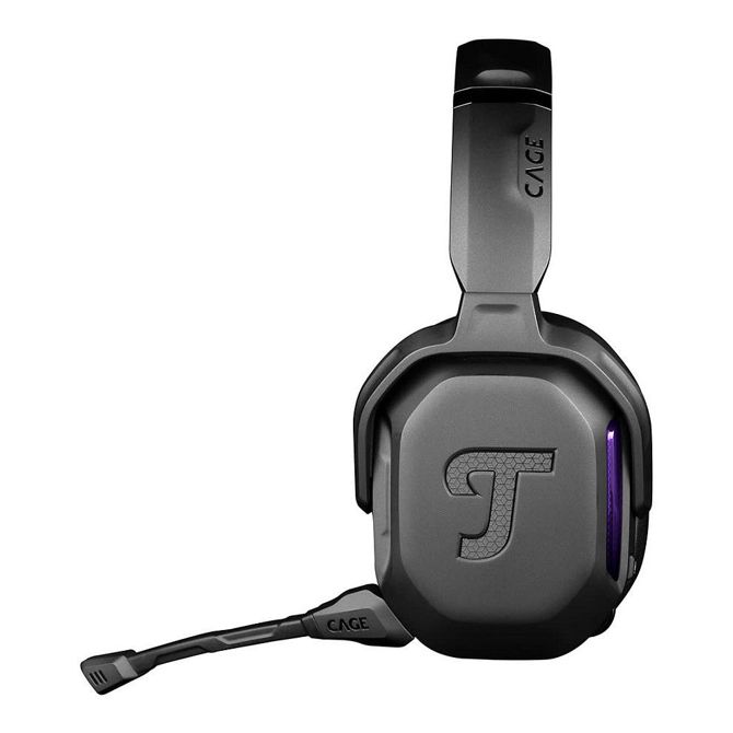 Slušalke Teufel CAGE PRO brezžične Bluetooth igralne z naglavnim ovratnikom, nočno črne barve 6